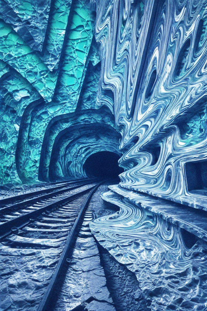 Distorted Tunnel of Ethereal Train