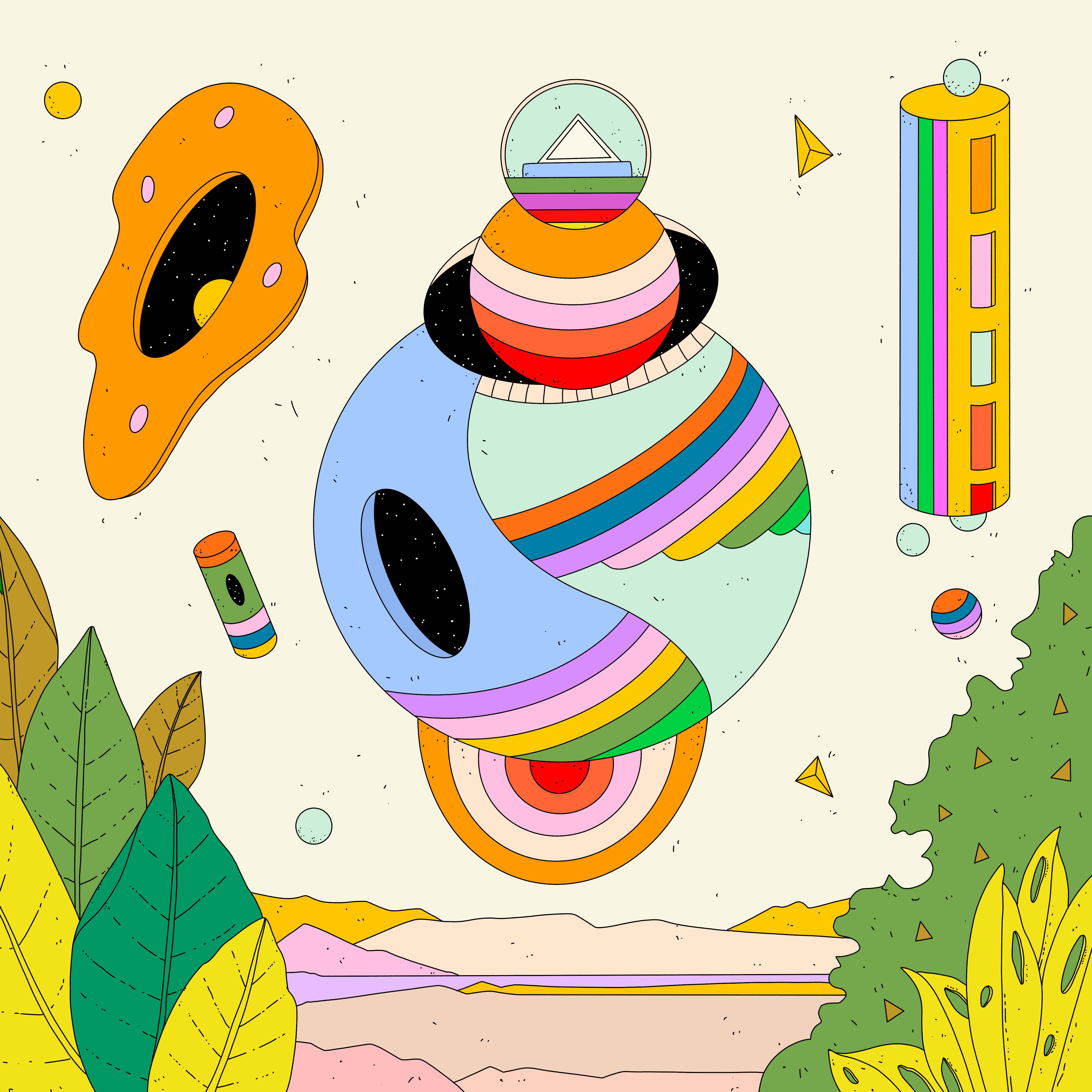 🌳🌈🔺
