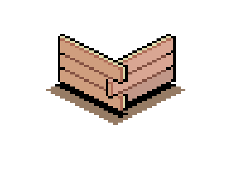 Wooden Fence Corner Bottom
