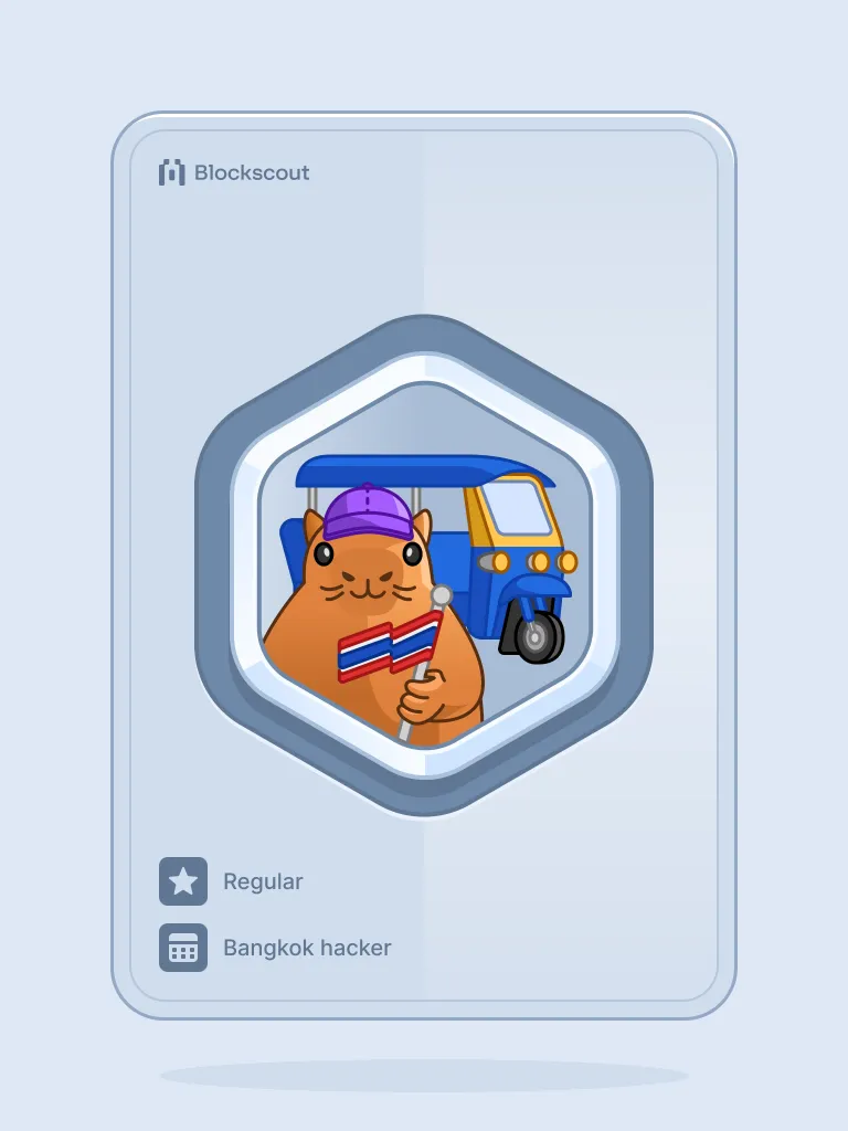 Bangkok hacker badge #762