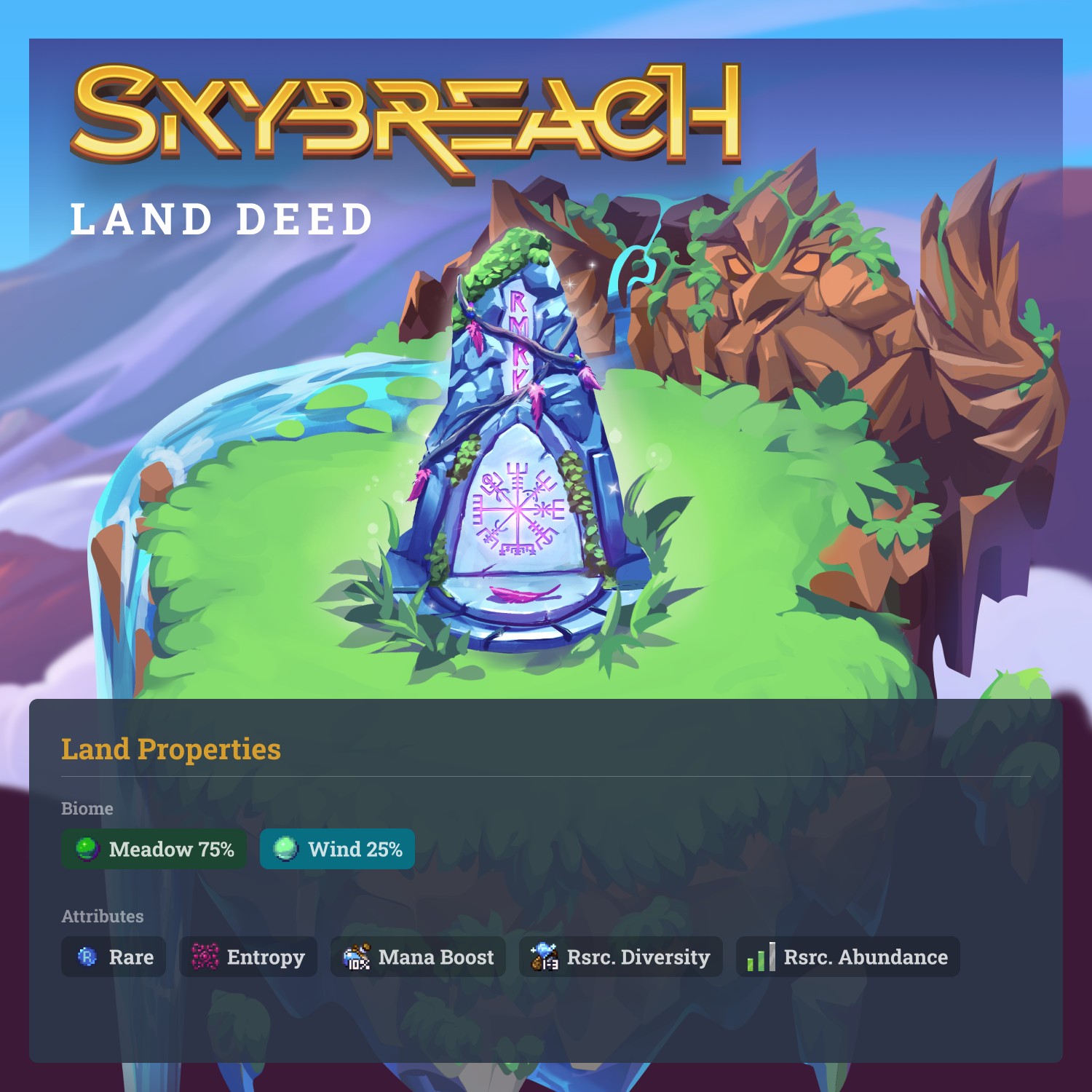 (241, 52) Skybreach Rare Land Deed