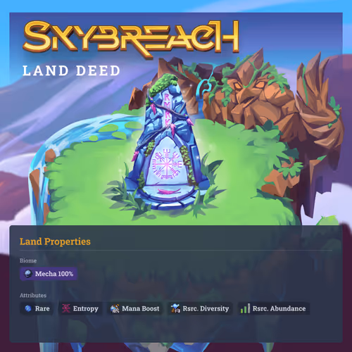 (54, 150) Skybreach Rare Land Deed