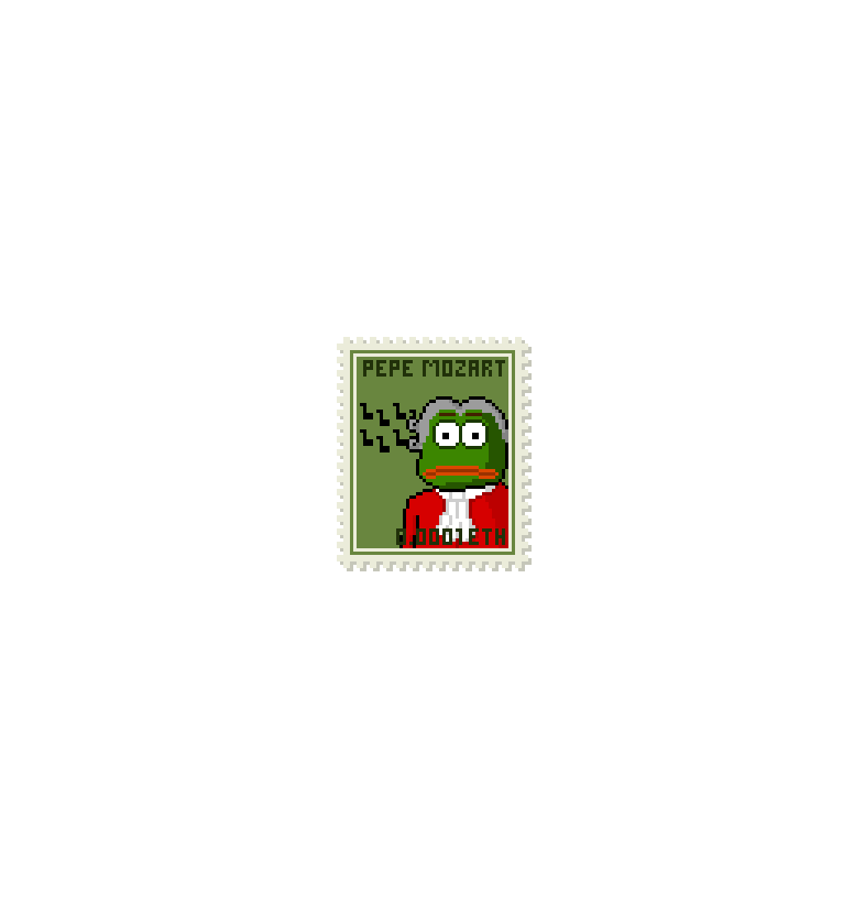 Pixel Stamps - PEPE MOZART