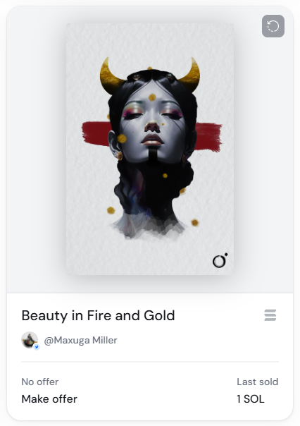 Beauty in Fire and Gold #417
