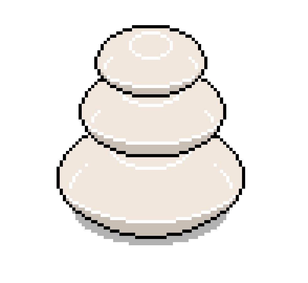White Go Stones Tower