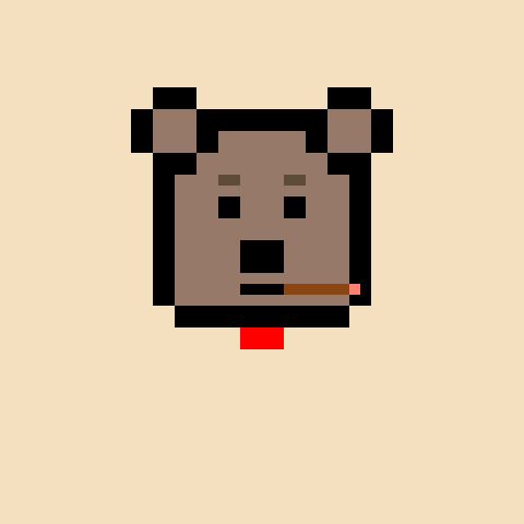 Pixel Bear #52054