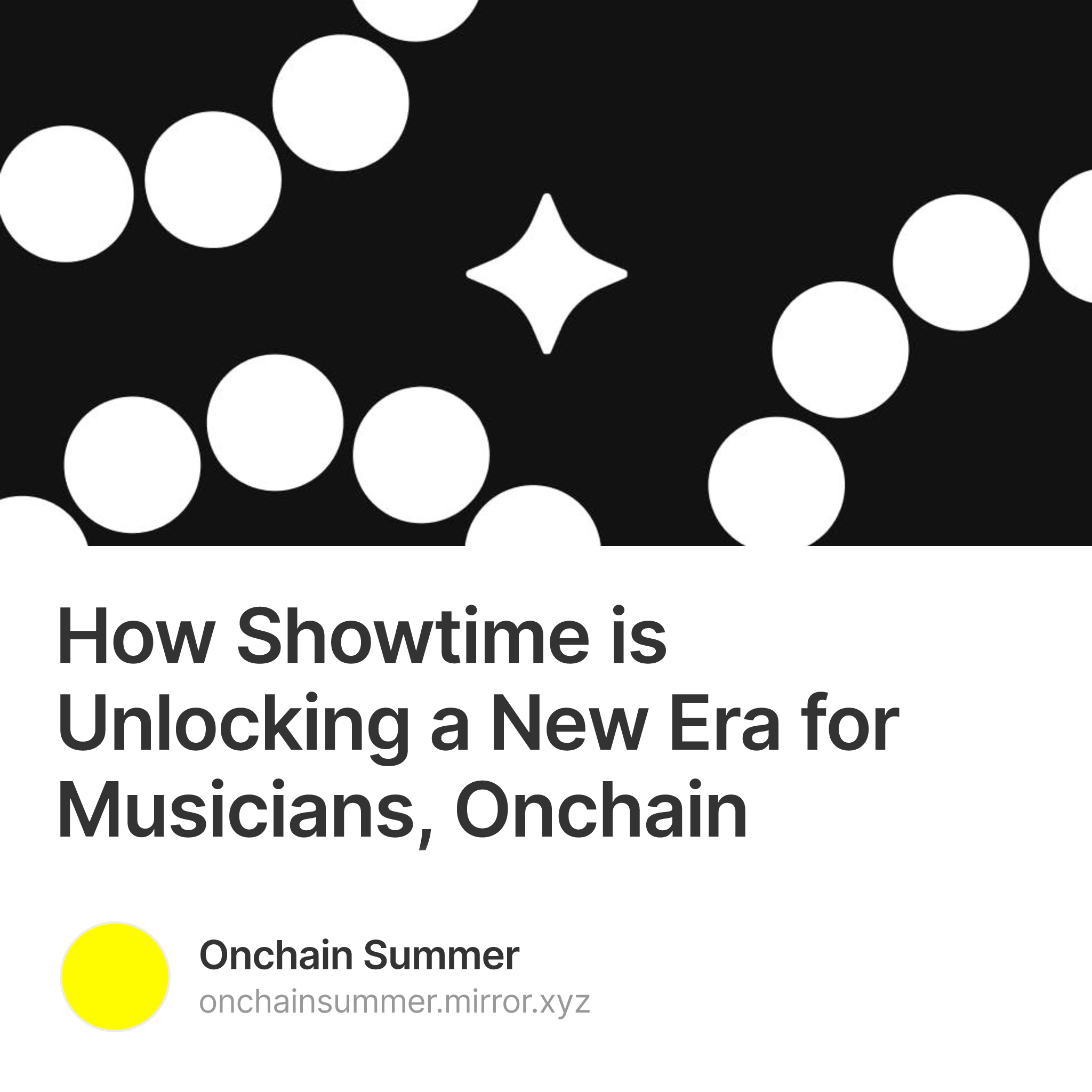 How Showtime is Unlocking a New Era for Musicians, Onchain 73