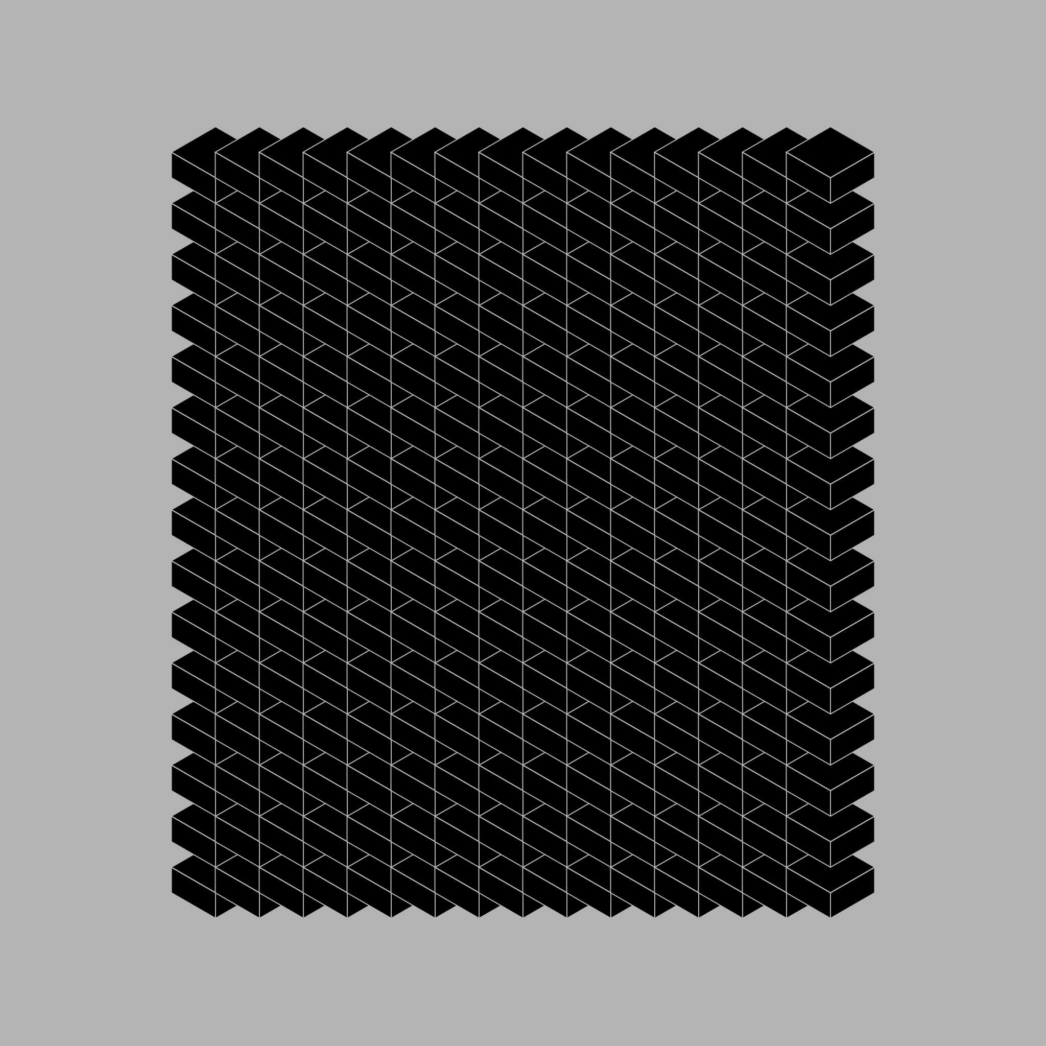 "Black on Black" + "Isometric Art"