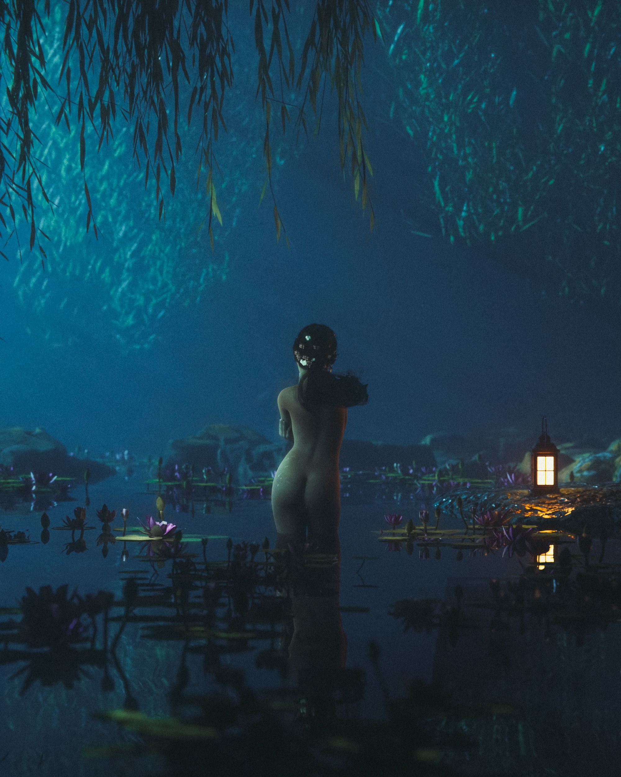 By the shallow waters