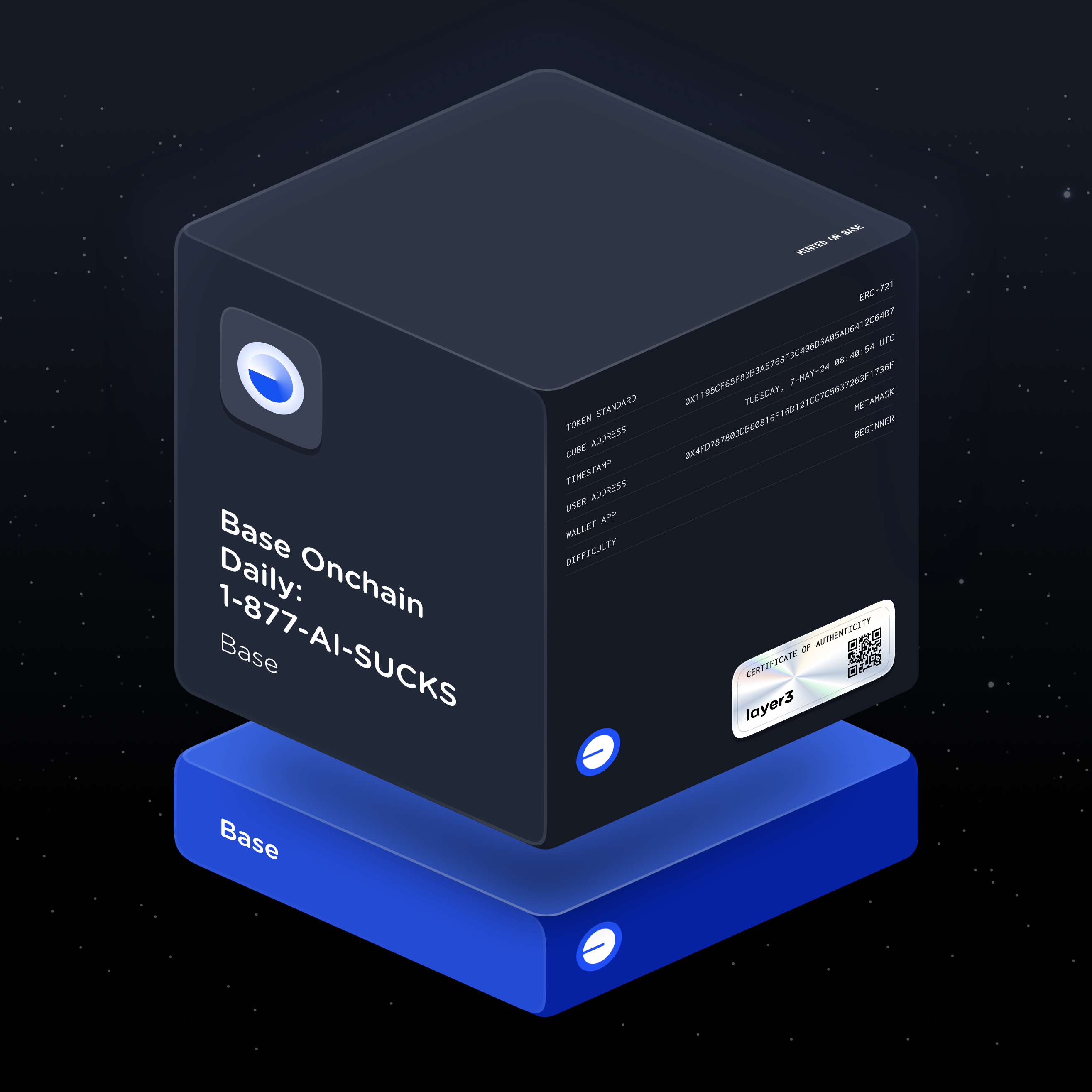 Base Onchain Daily: 1-877-AI-SUCKS