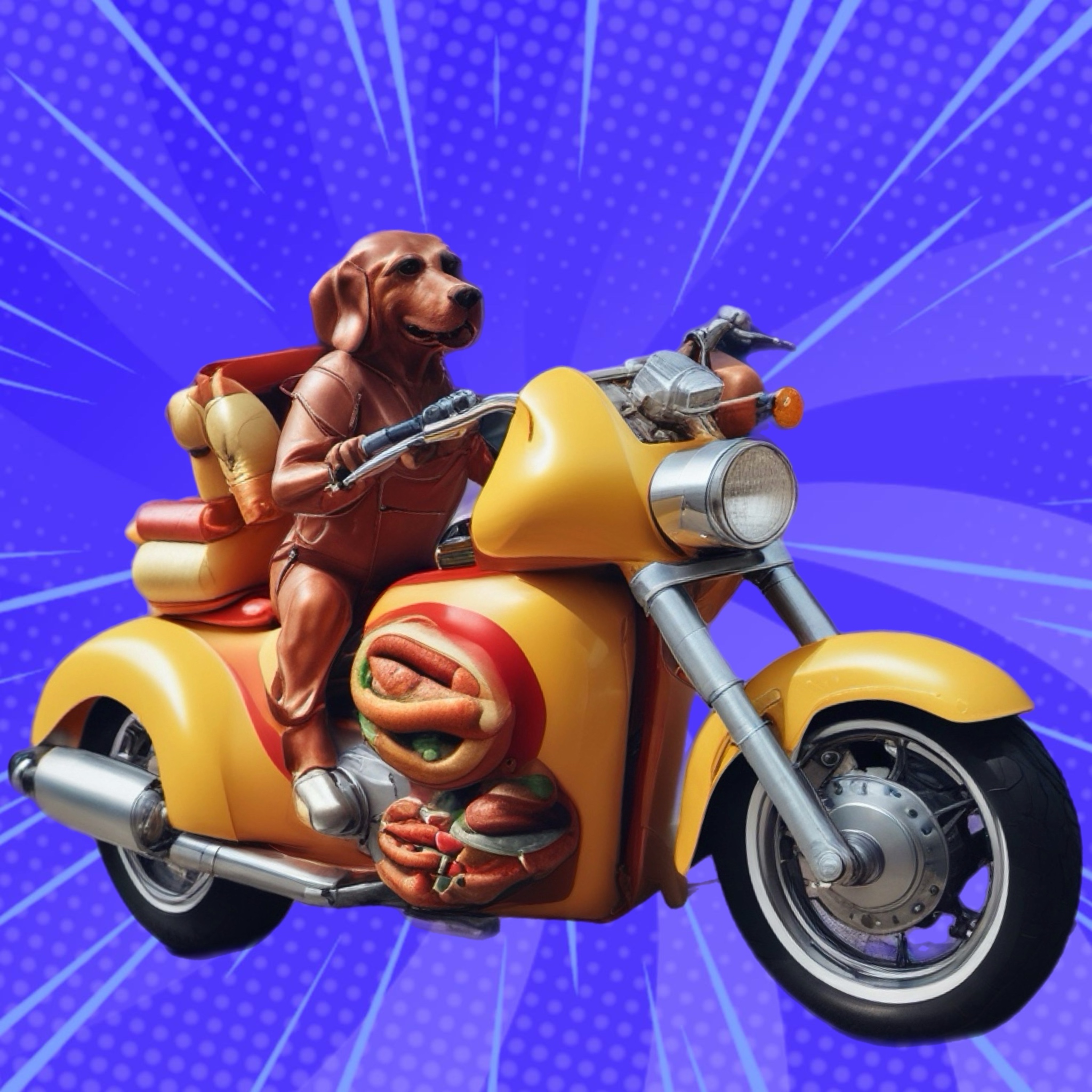 Based Motorcycle Hotdog  #4052