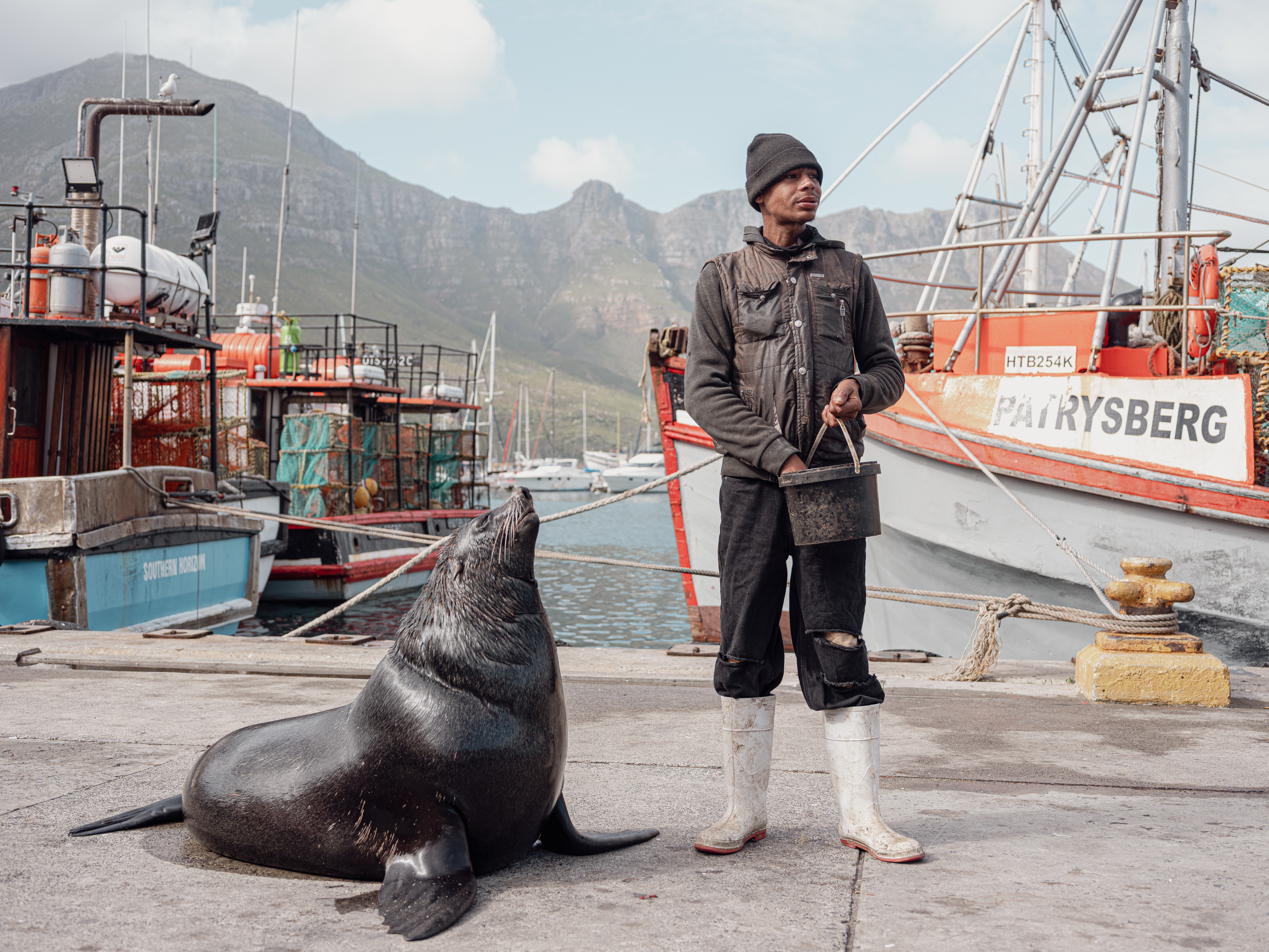Portrait of a Boy and Seal