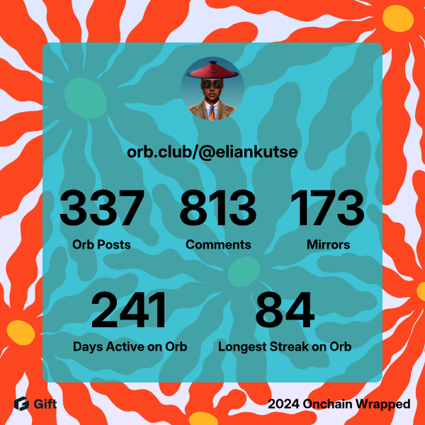 @eliankutse's Orb Stats 1