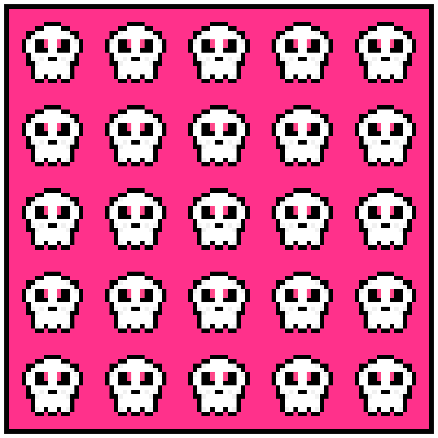 Moving skulls pink
