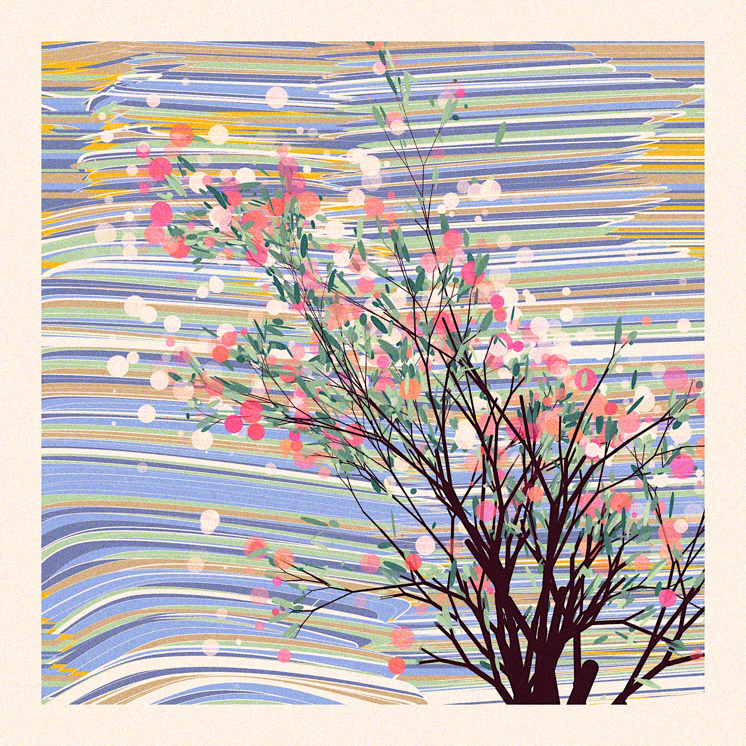 The Blossoms Behind the River