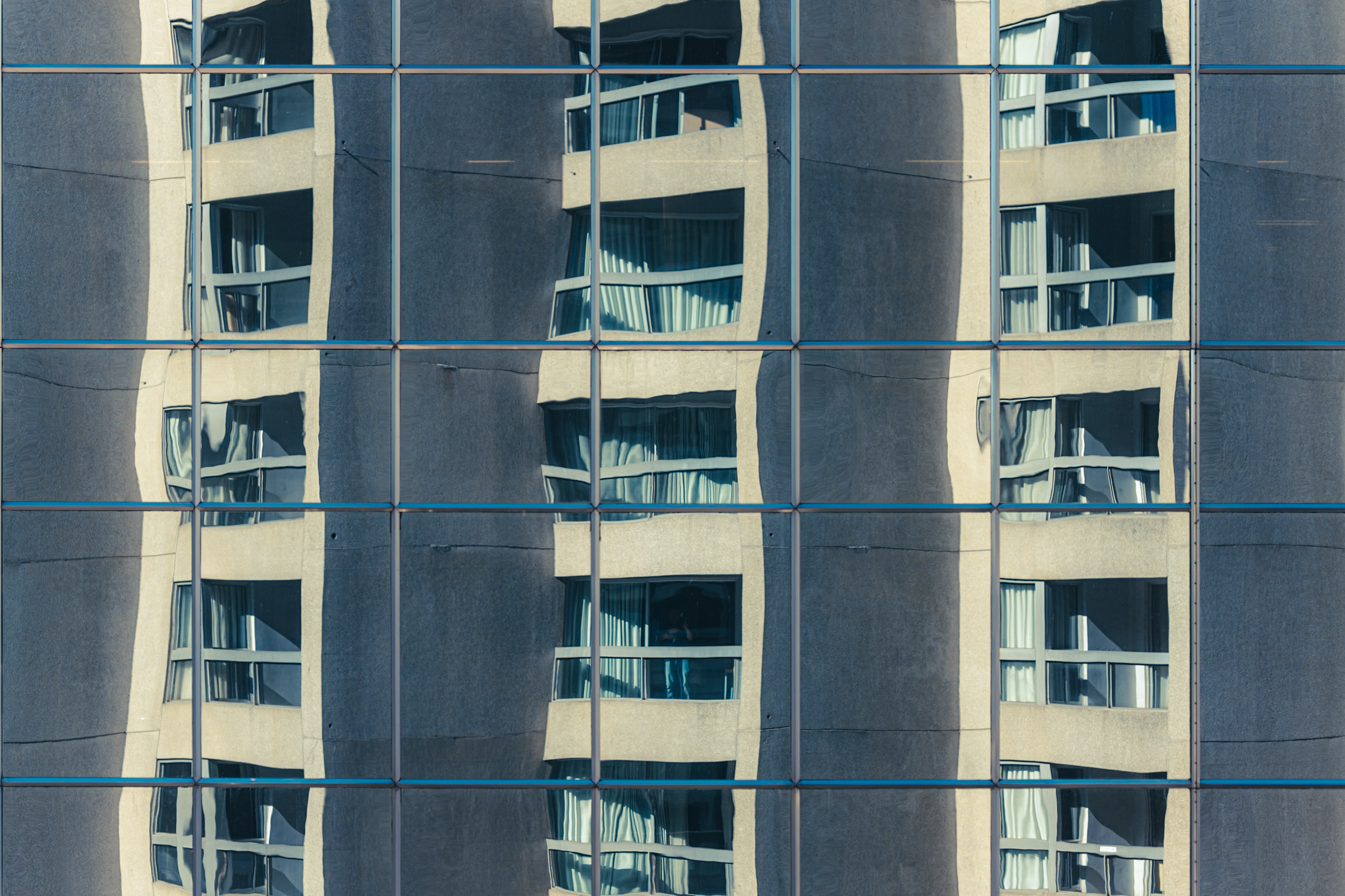 Hotel reflection selfie