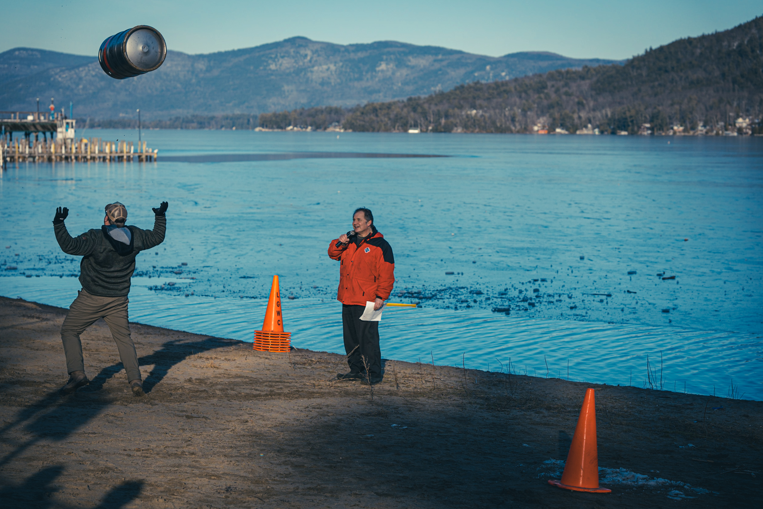 Lake George Winter Carnival - Keg Toss