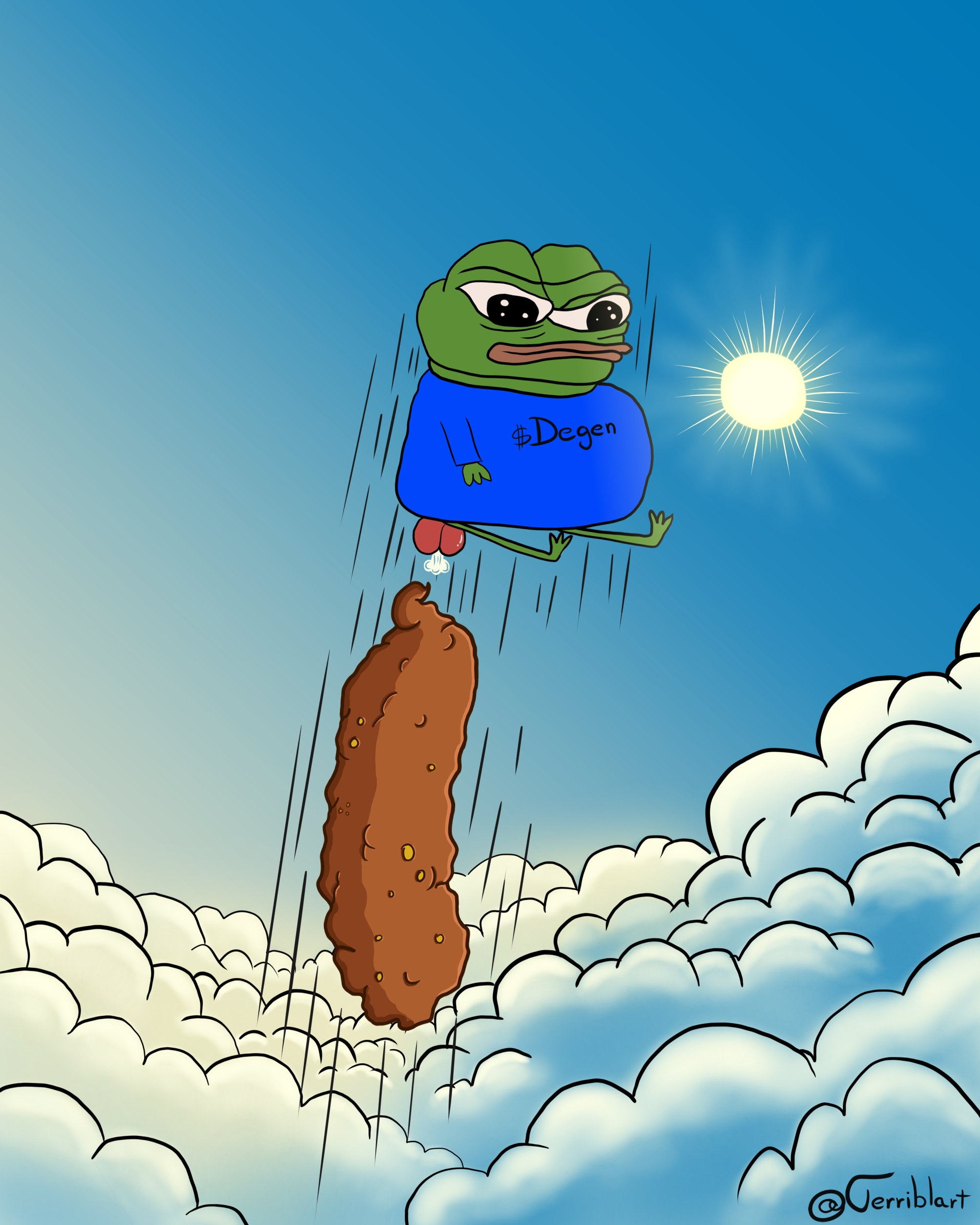 DegenPepe and the Morning Coffee