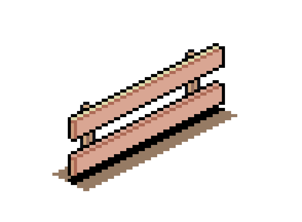 Wooden Fence Straight Y