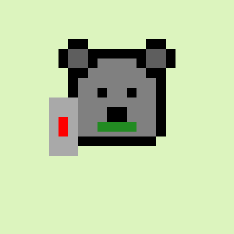 Pixel Bear #23804