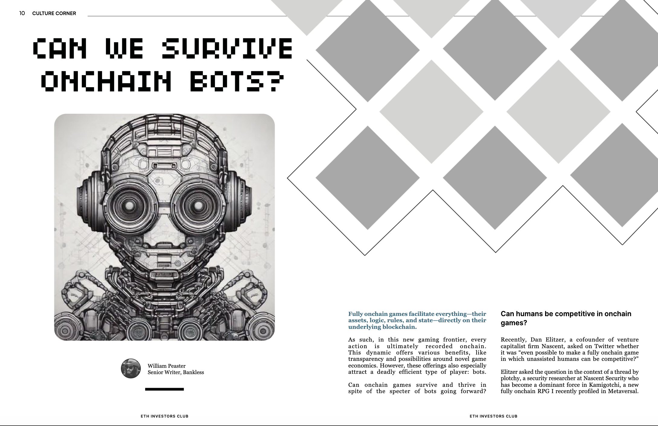 Can We Survive Onchain Bots? | William Peaster | EIC03
