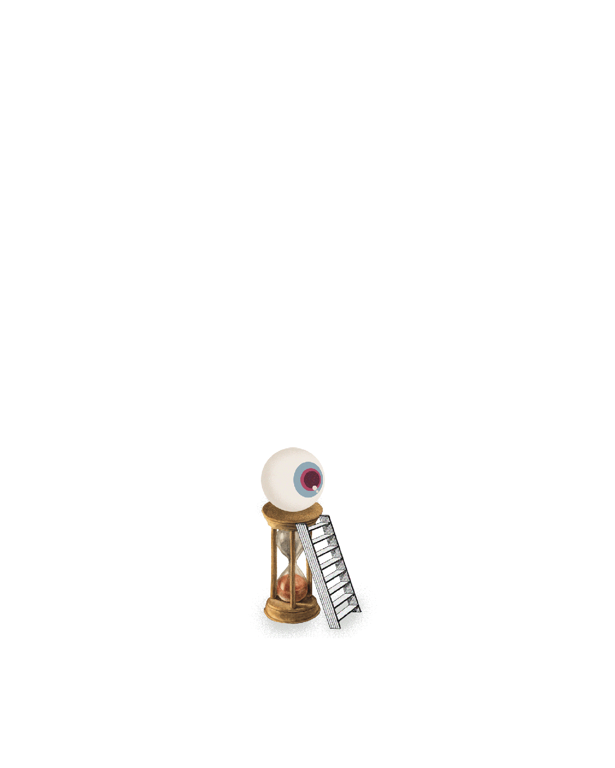 👁️ →⌛️🪜