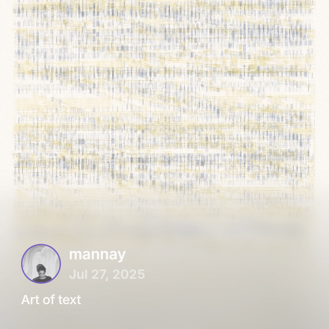 cast by @mannay: Art of text