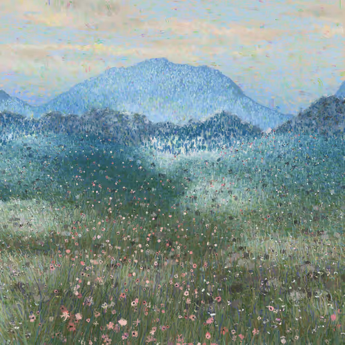 Blue View On the Mountain