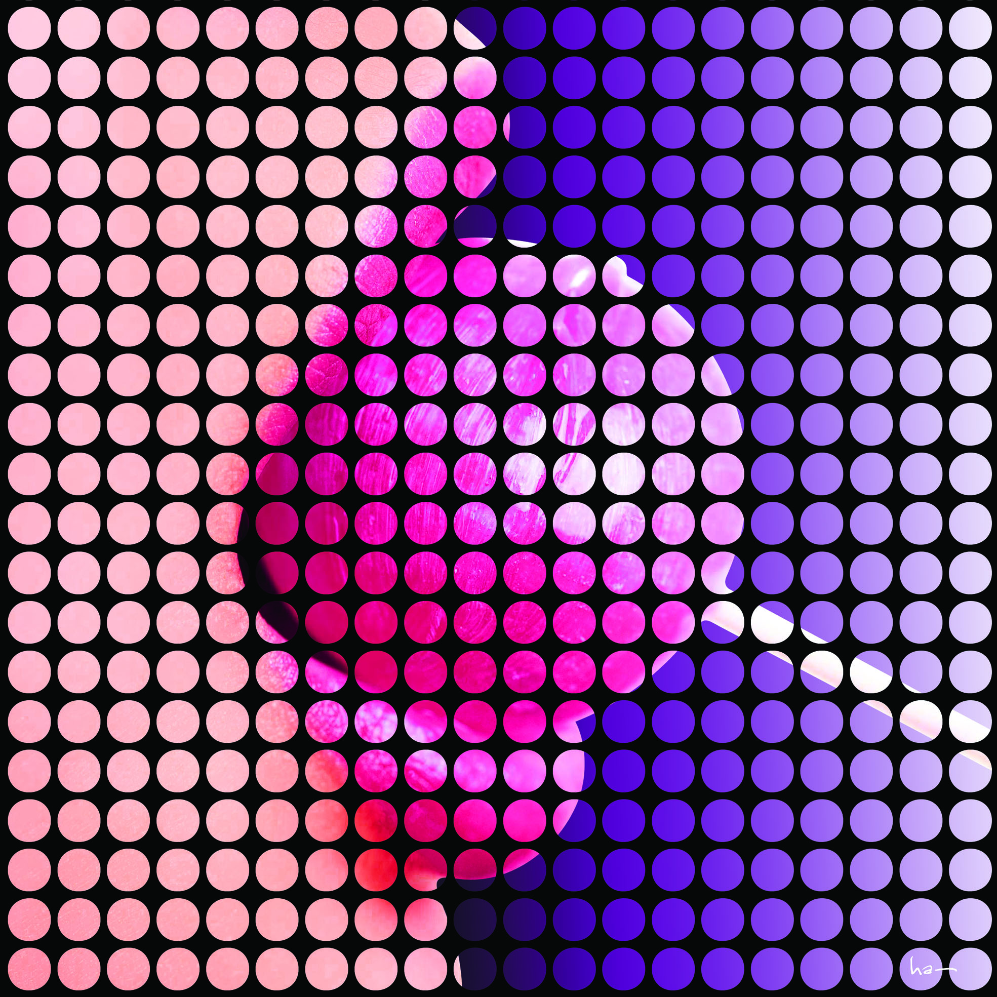 Pinky, acidulous colors such as...