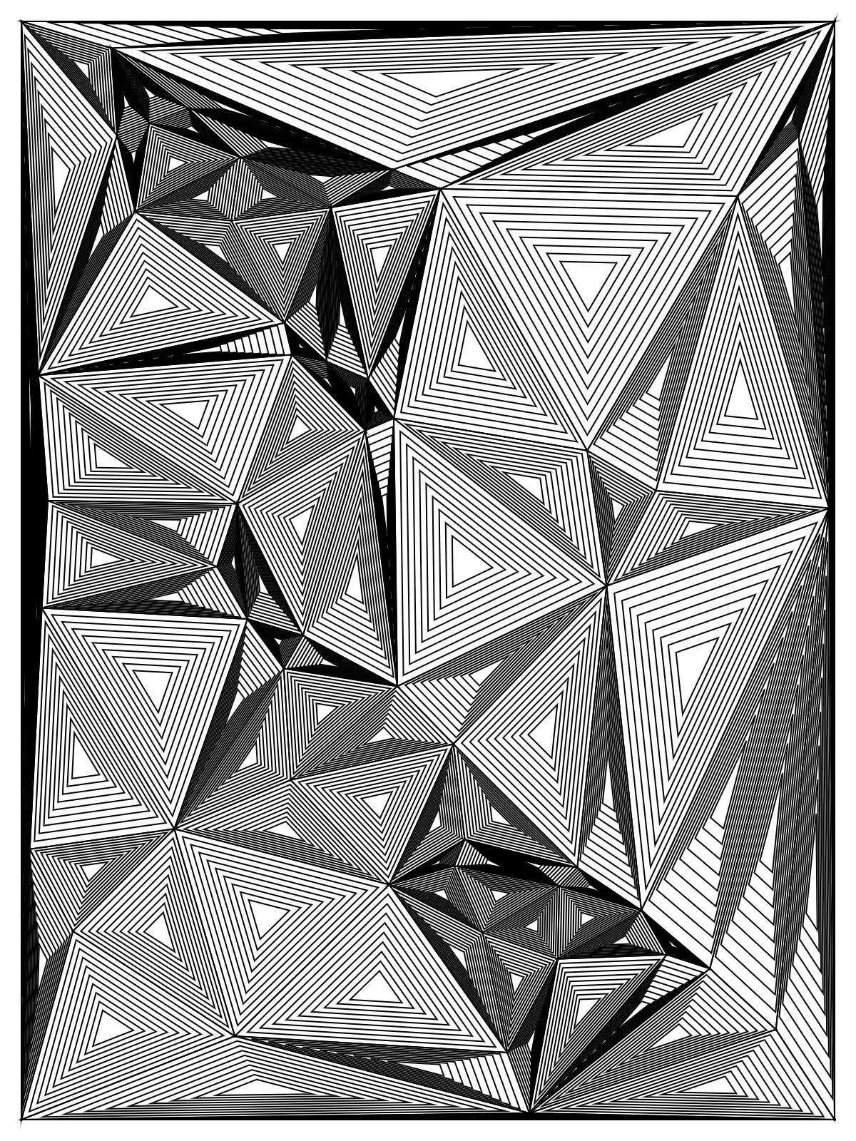 Delaunay triangulation study.