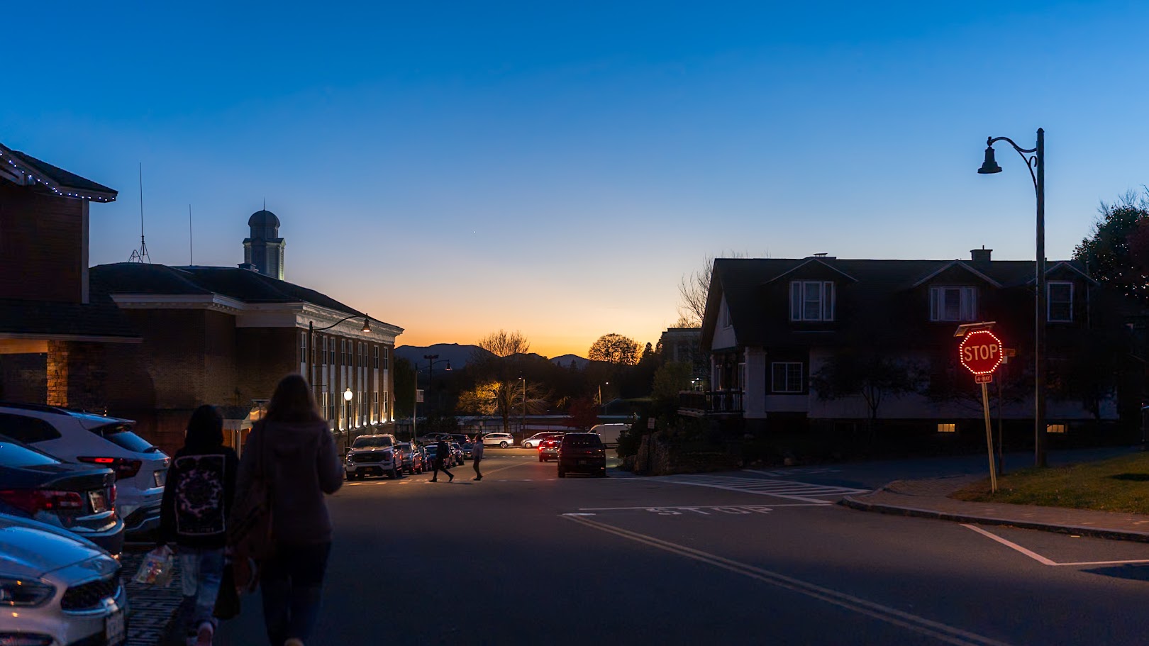 After dinner in Lake Placid