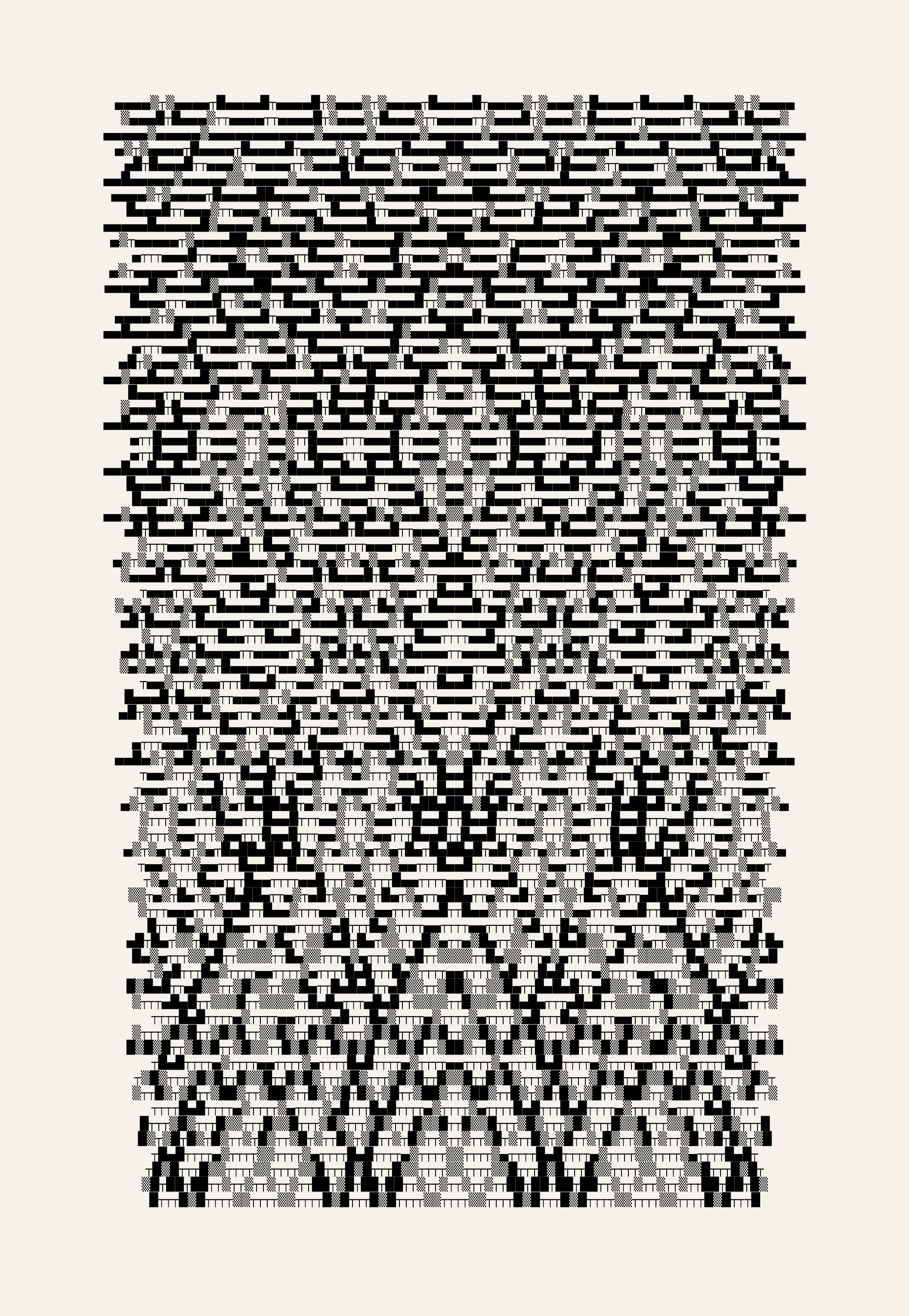 ▄█┬▒ Variable-width Rorschach