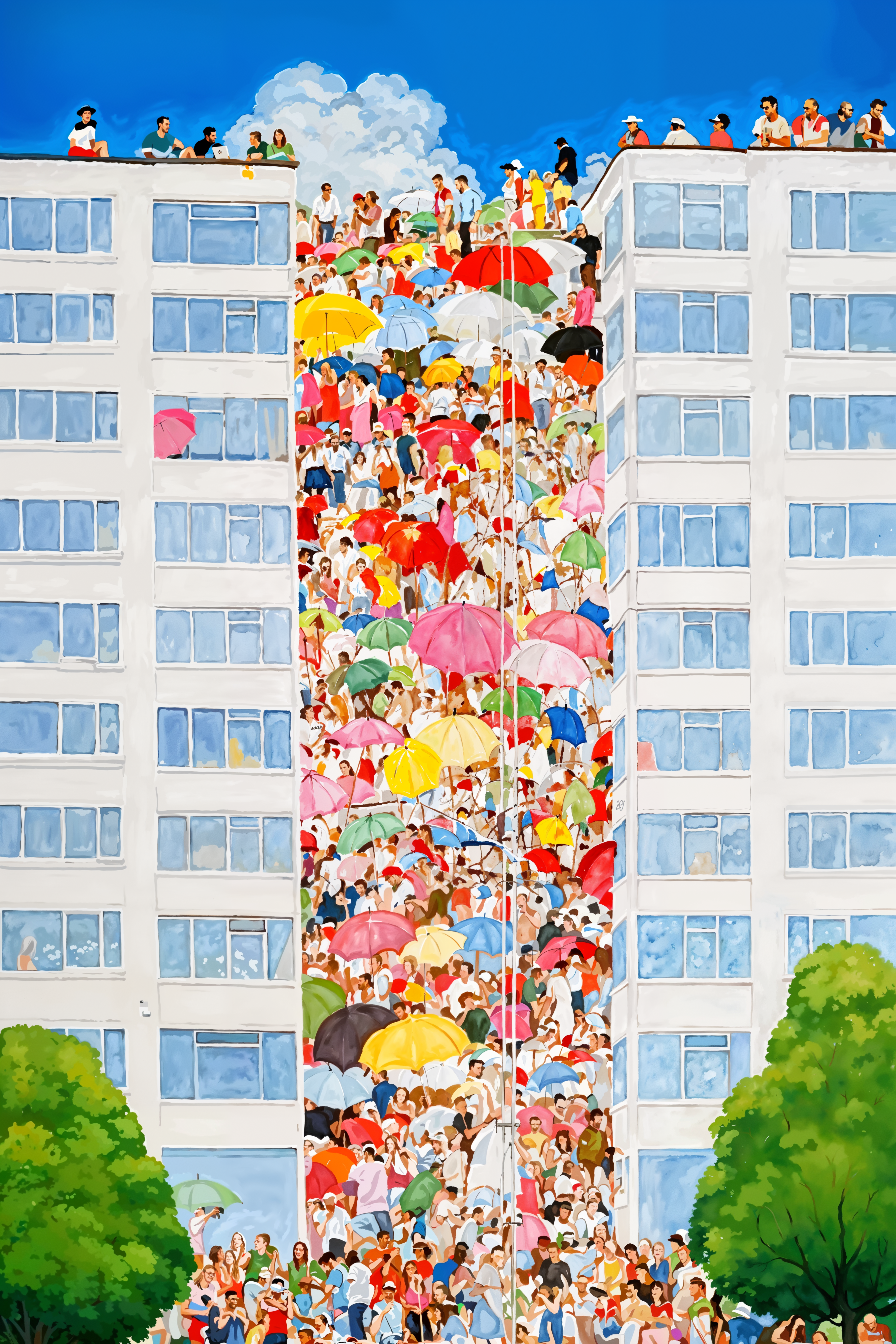 please form a heavenly queue