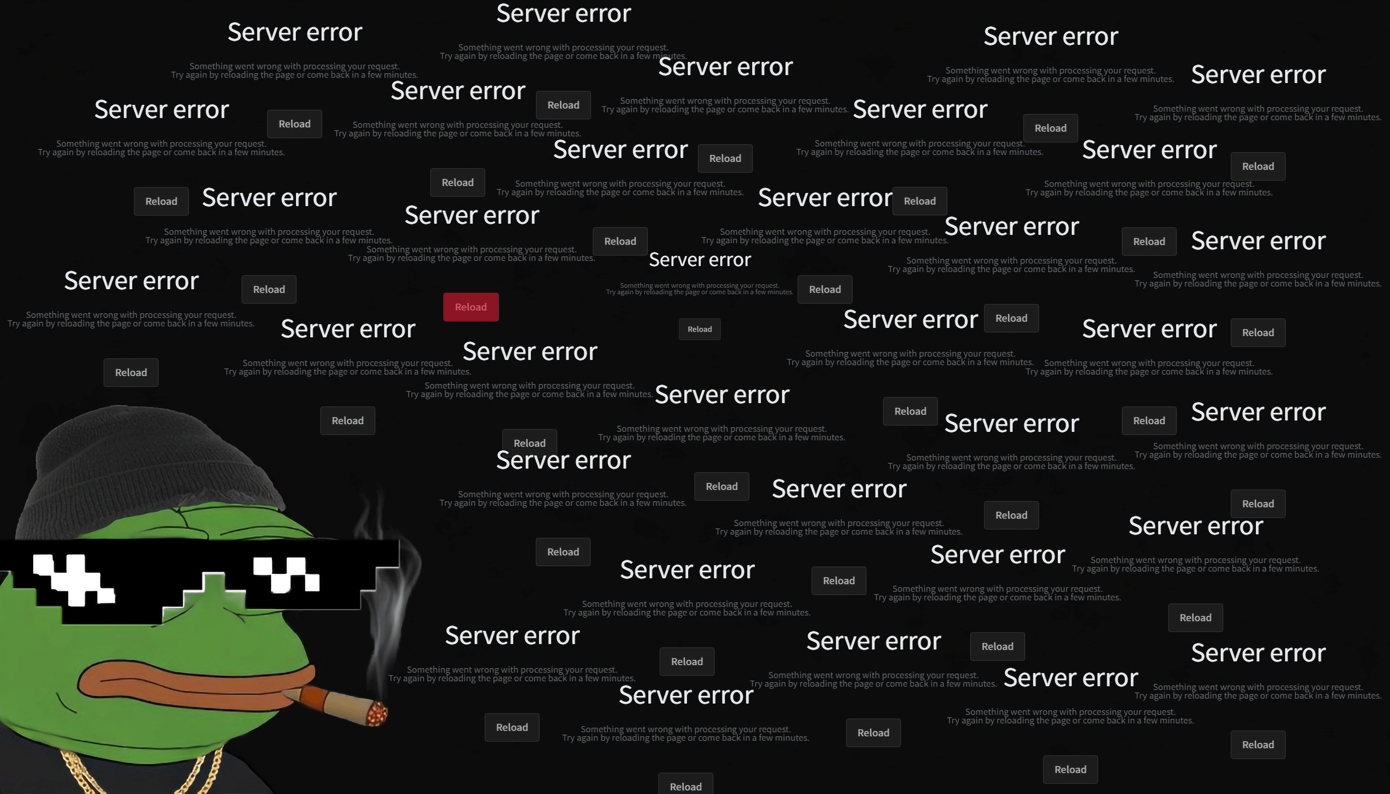 ꜩ ꜱᴇʀᴠᴇʀ ᴇʀʀᴏʀ - ᴛʜᴜɢ ʟɪꜰᴇ ᴇᴅɪᴛɪᴏɴ