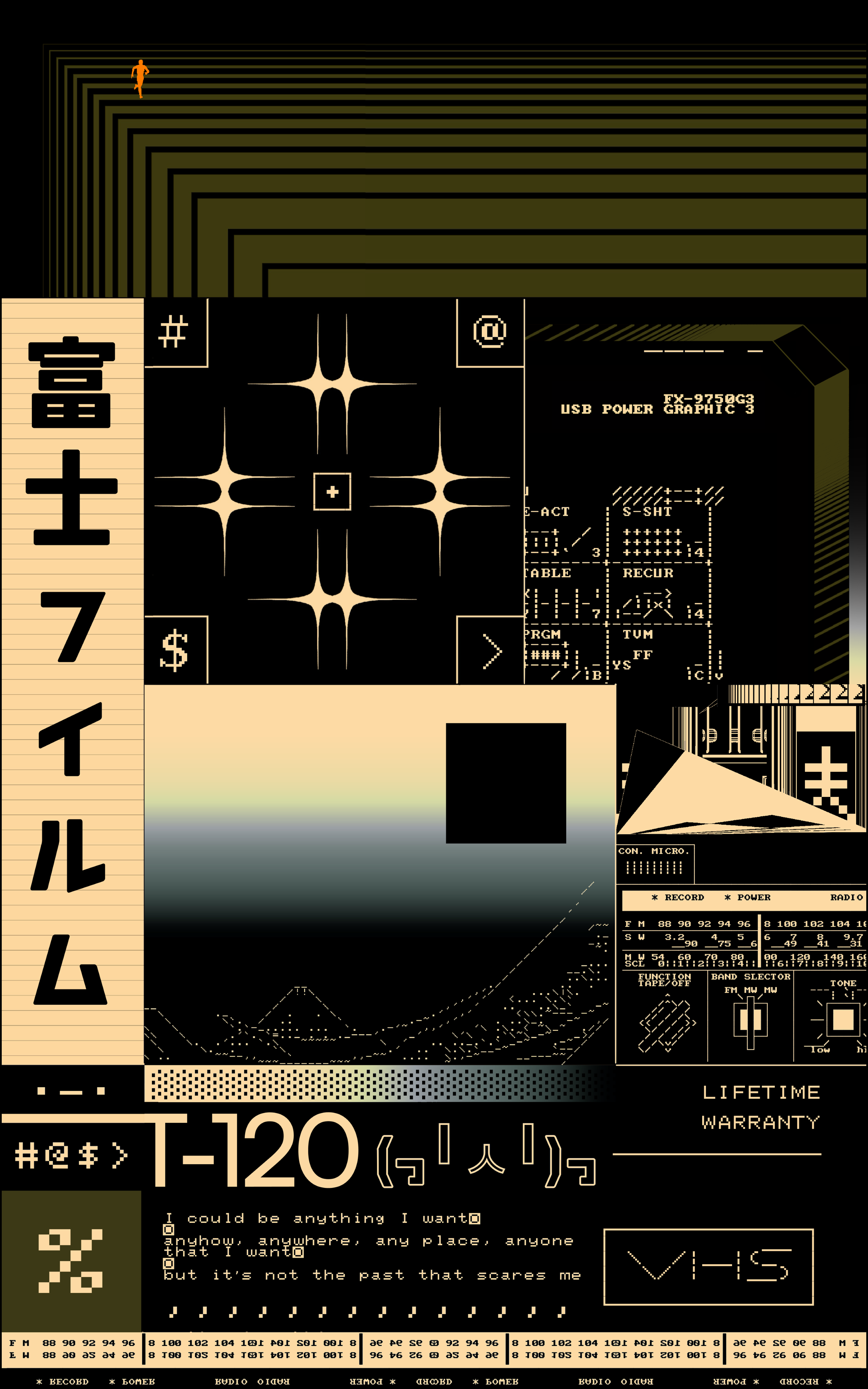 Imaginary Fujifilm VHS T-120 Collage