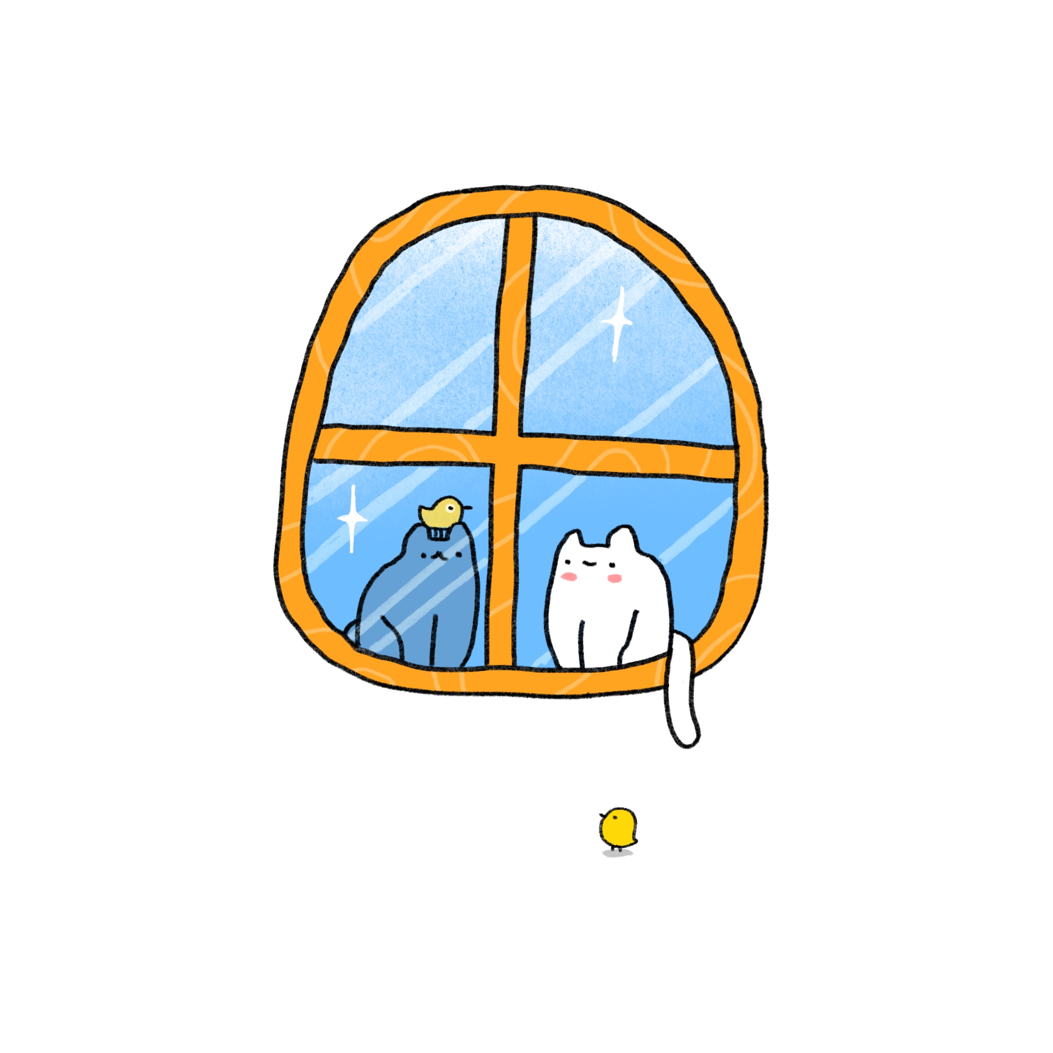  Cats in the window No.12