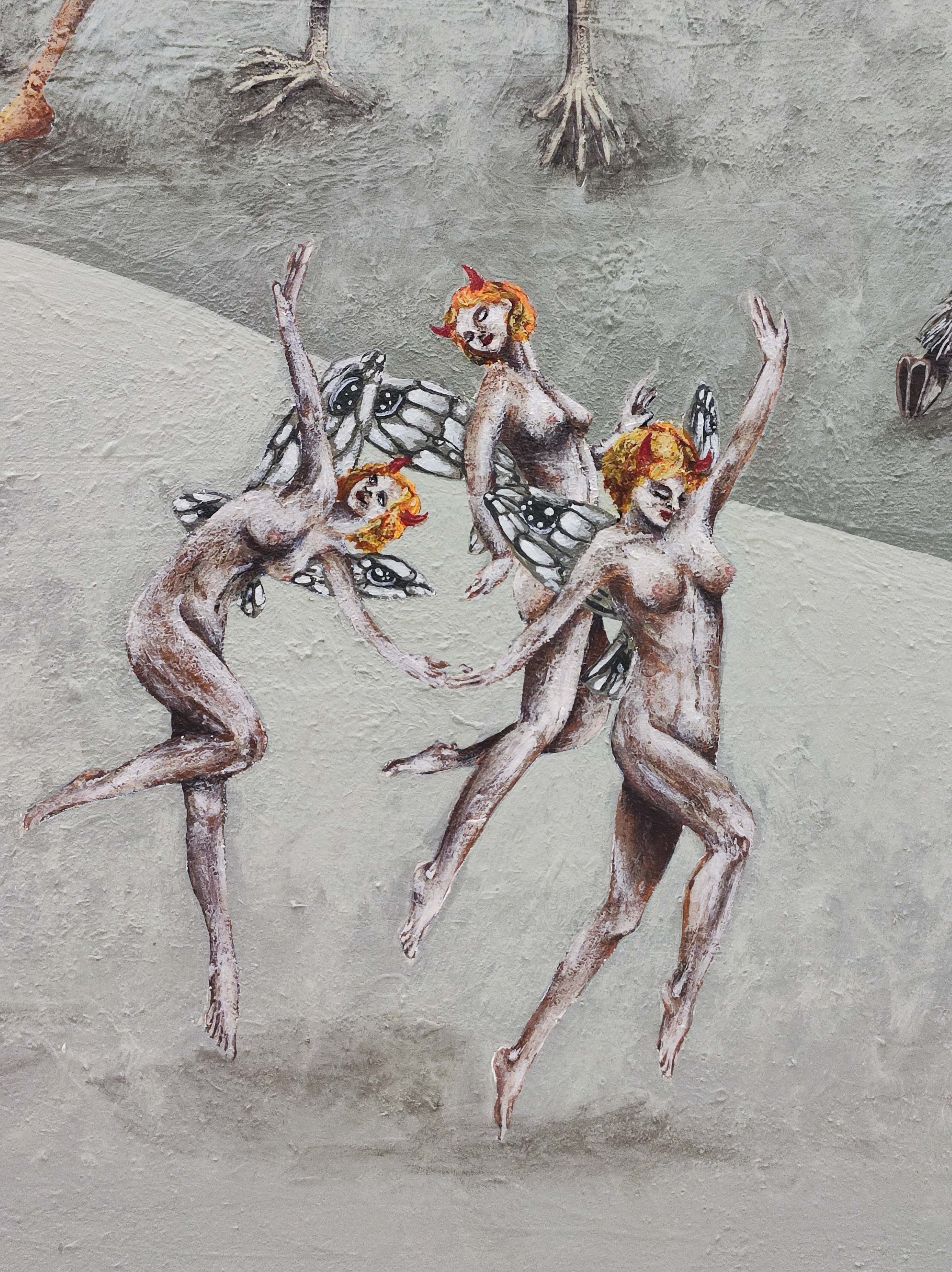 Three white butterflies #12