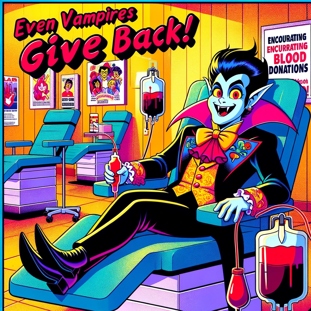 Even Vampires Give Back!
