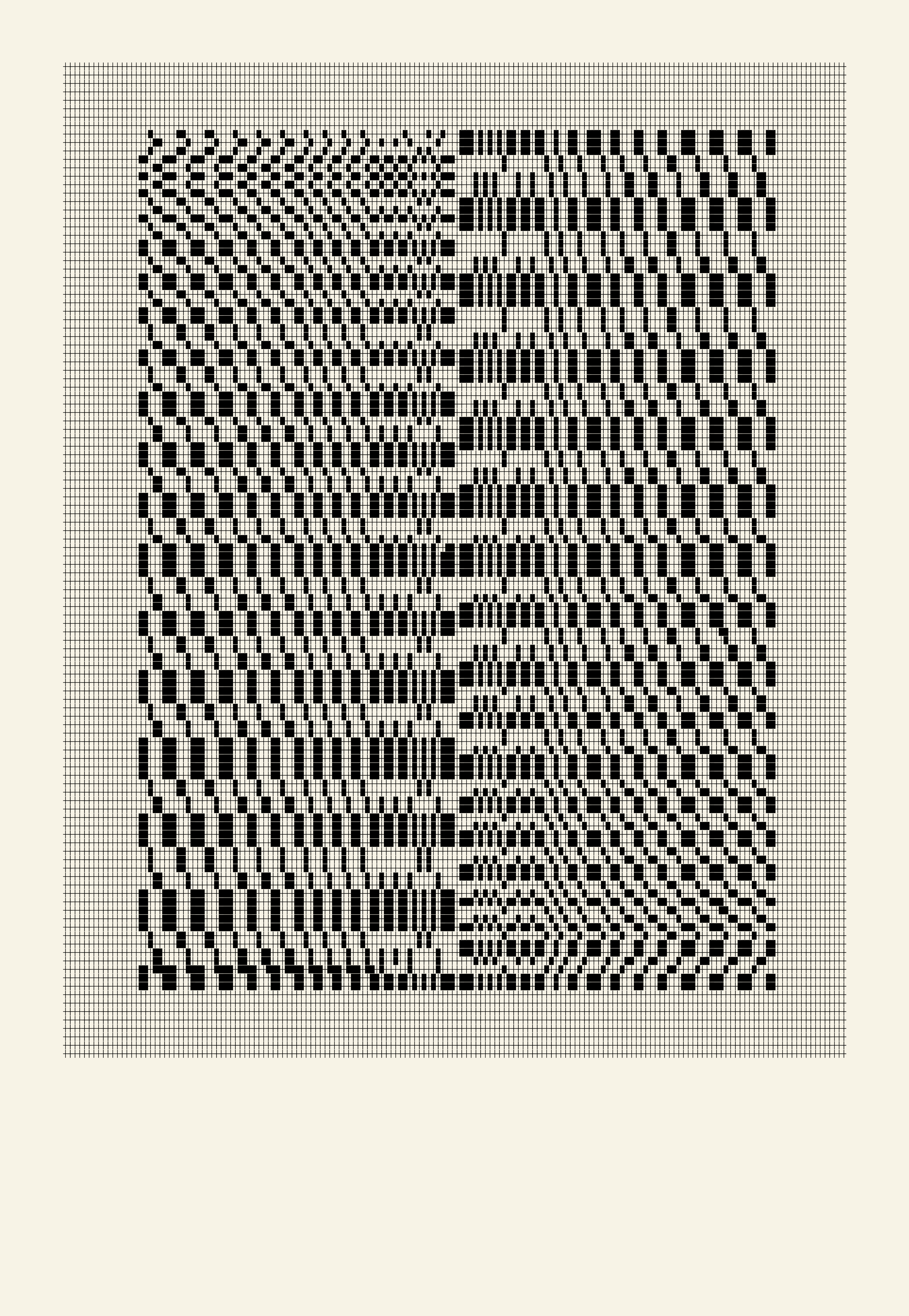 Simple Number Series with █ & ┼