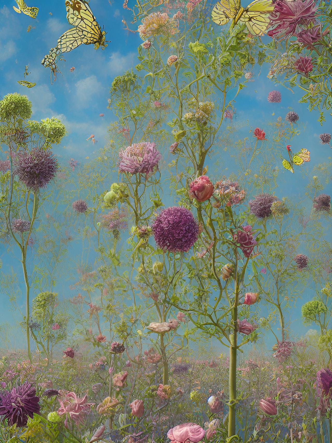 Flowers on the planet Fxythic