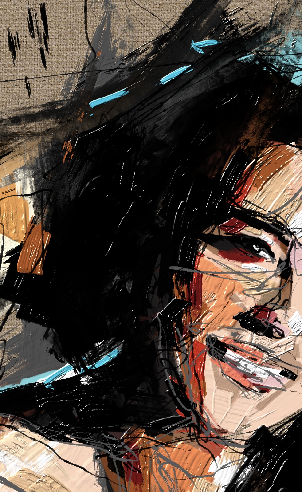 Detail of la memoria dipinta