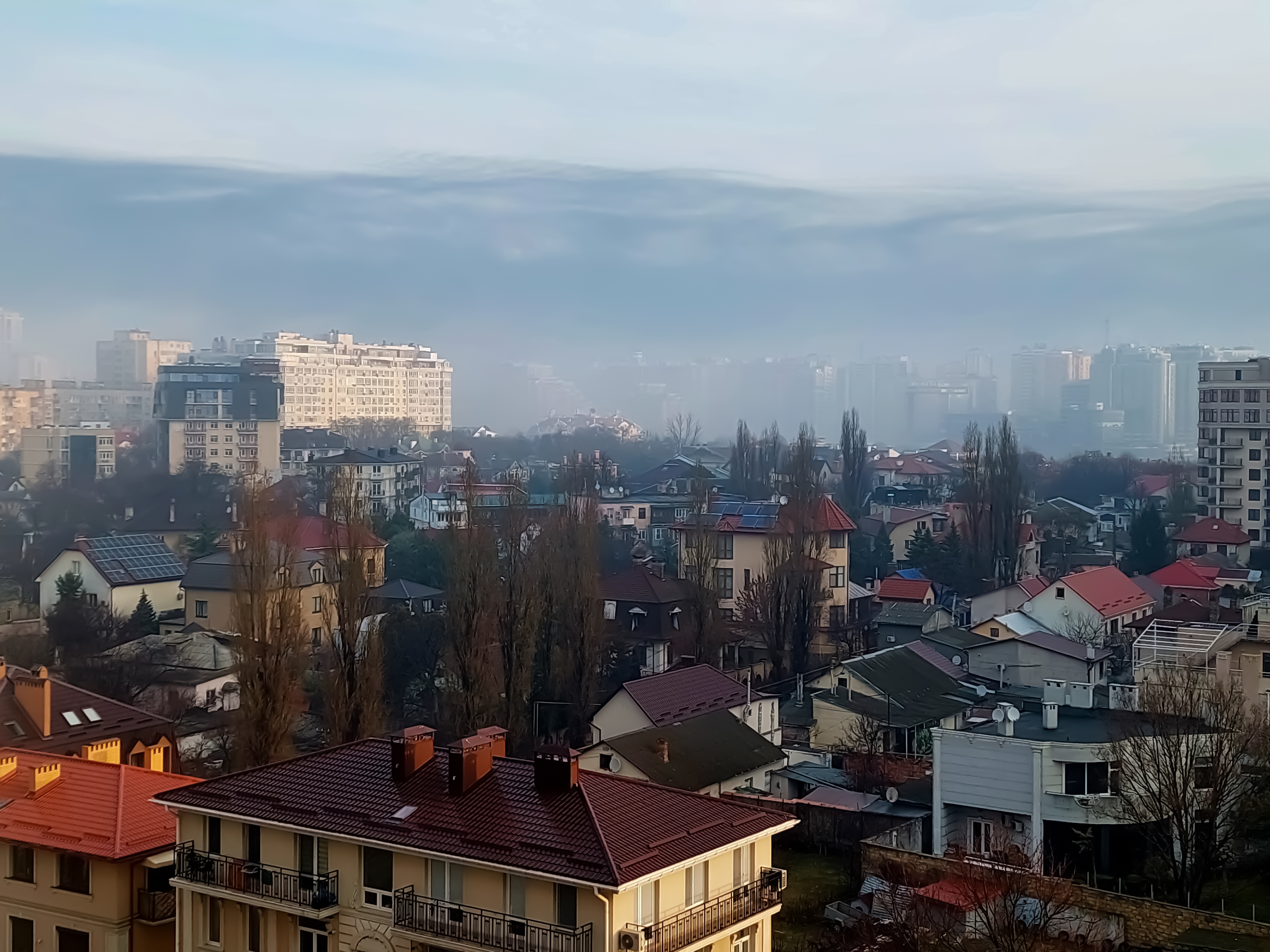Fog over Odessa. 7.17 am.
