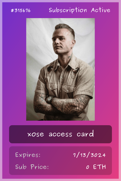 xose club card