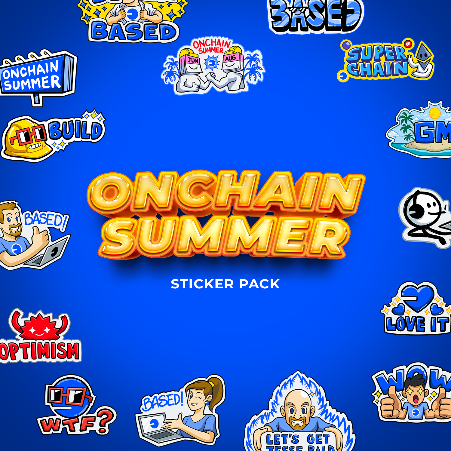 Onchain Summer Sticker Pack