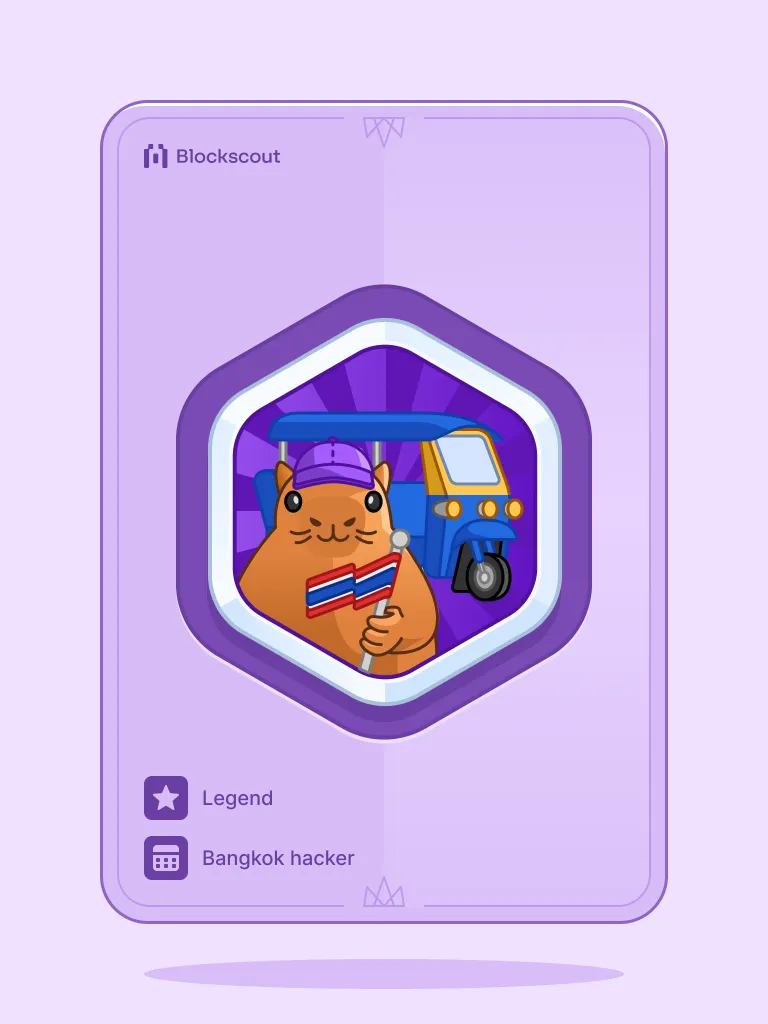 Bangkok hacker badge #1999