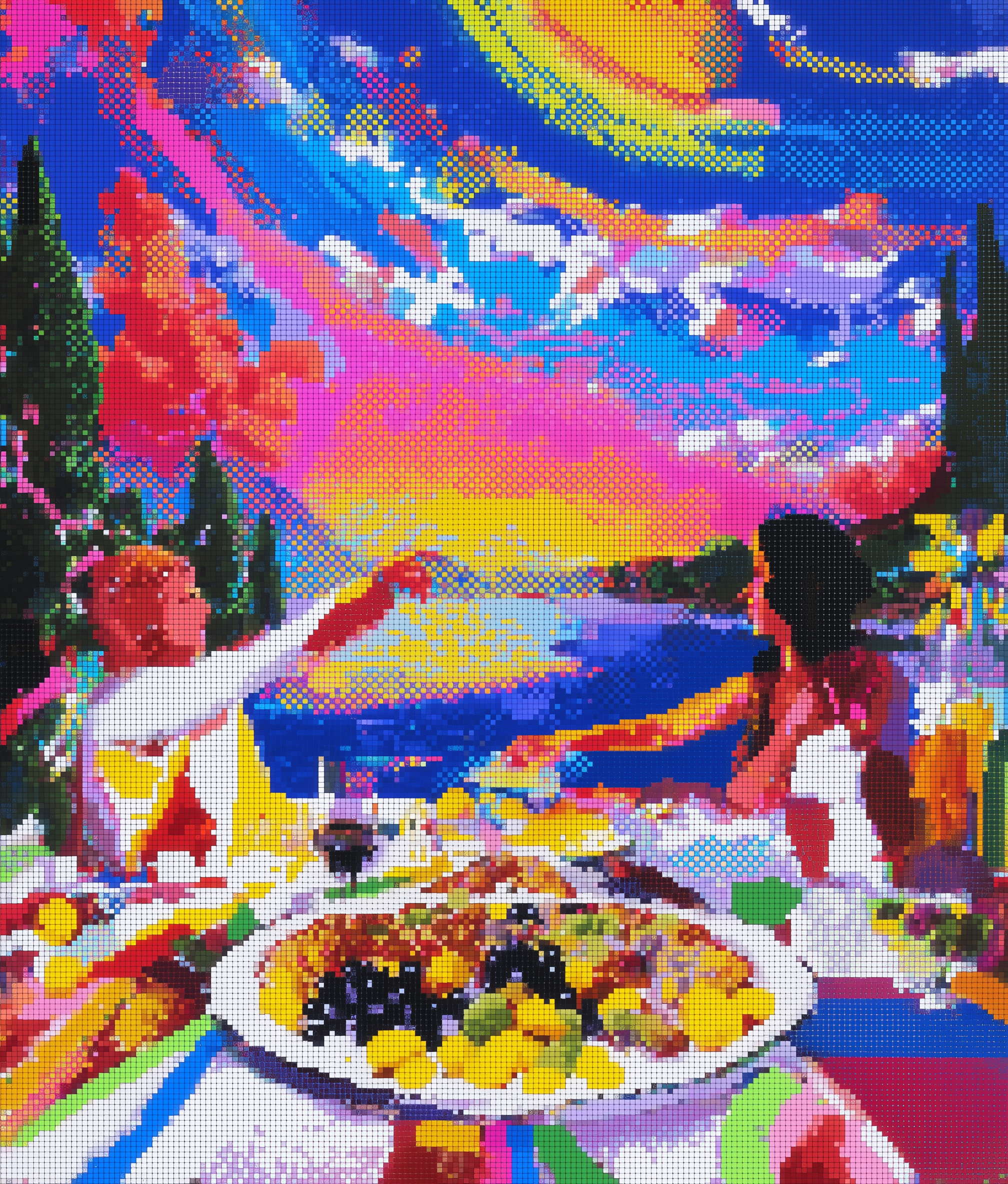 A meal before mischief.