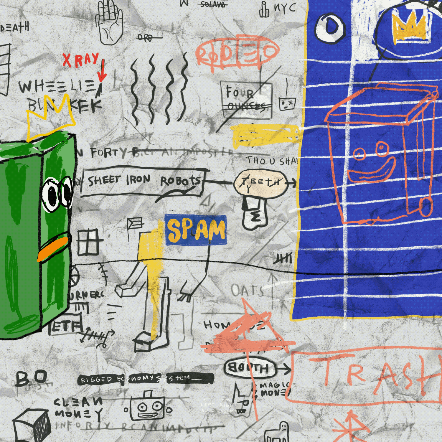 TRASH OBJECT: 69 GALLONS TOTER