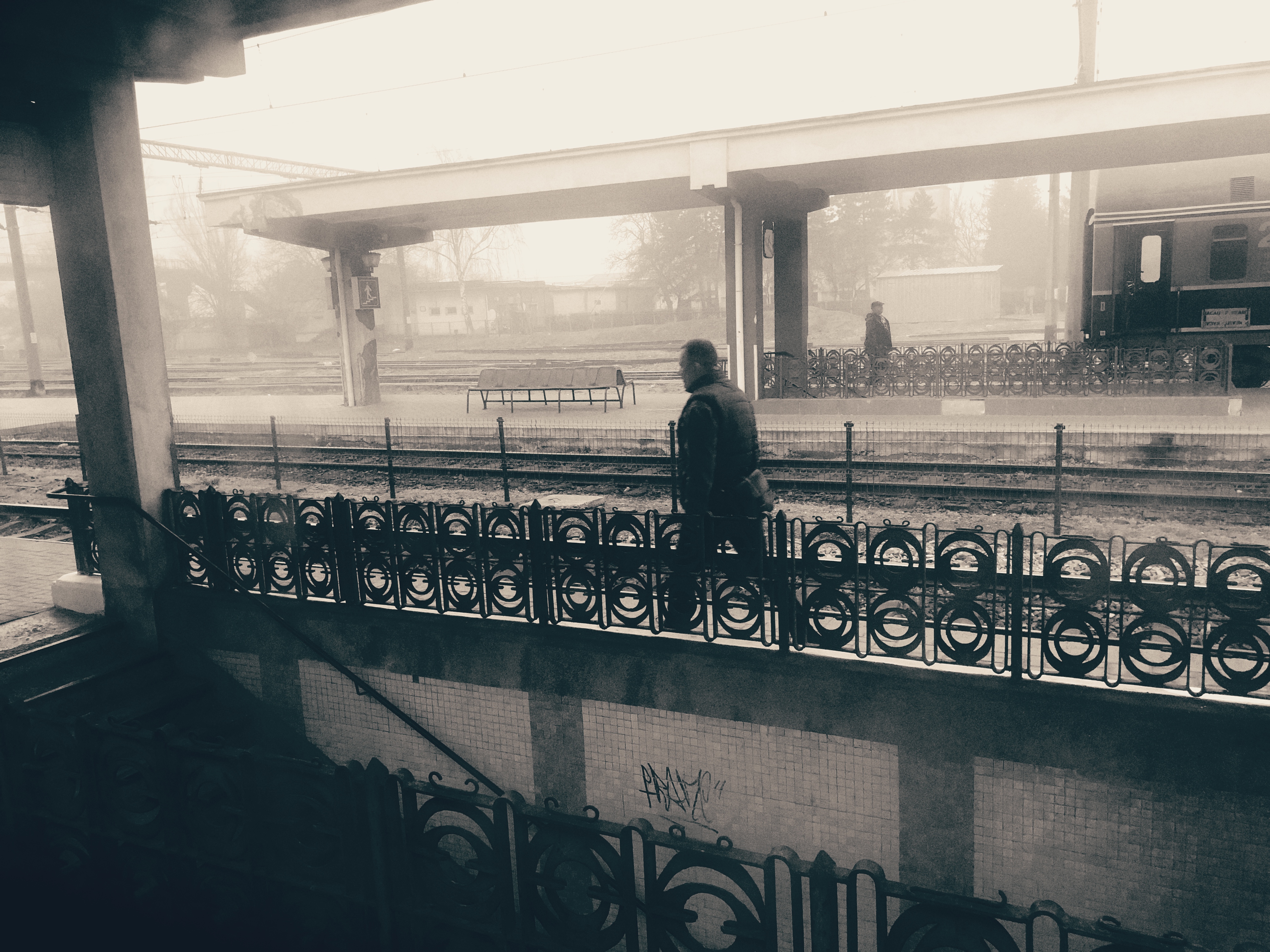 train station.