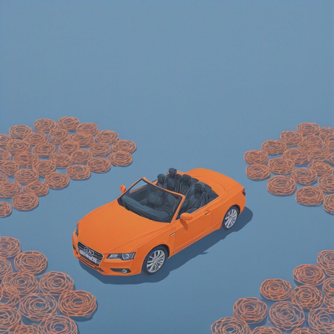 Car Wanna Crash a Bunch of Flower Tires