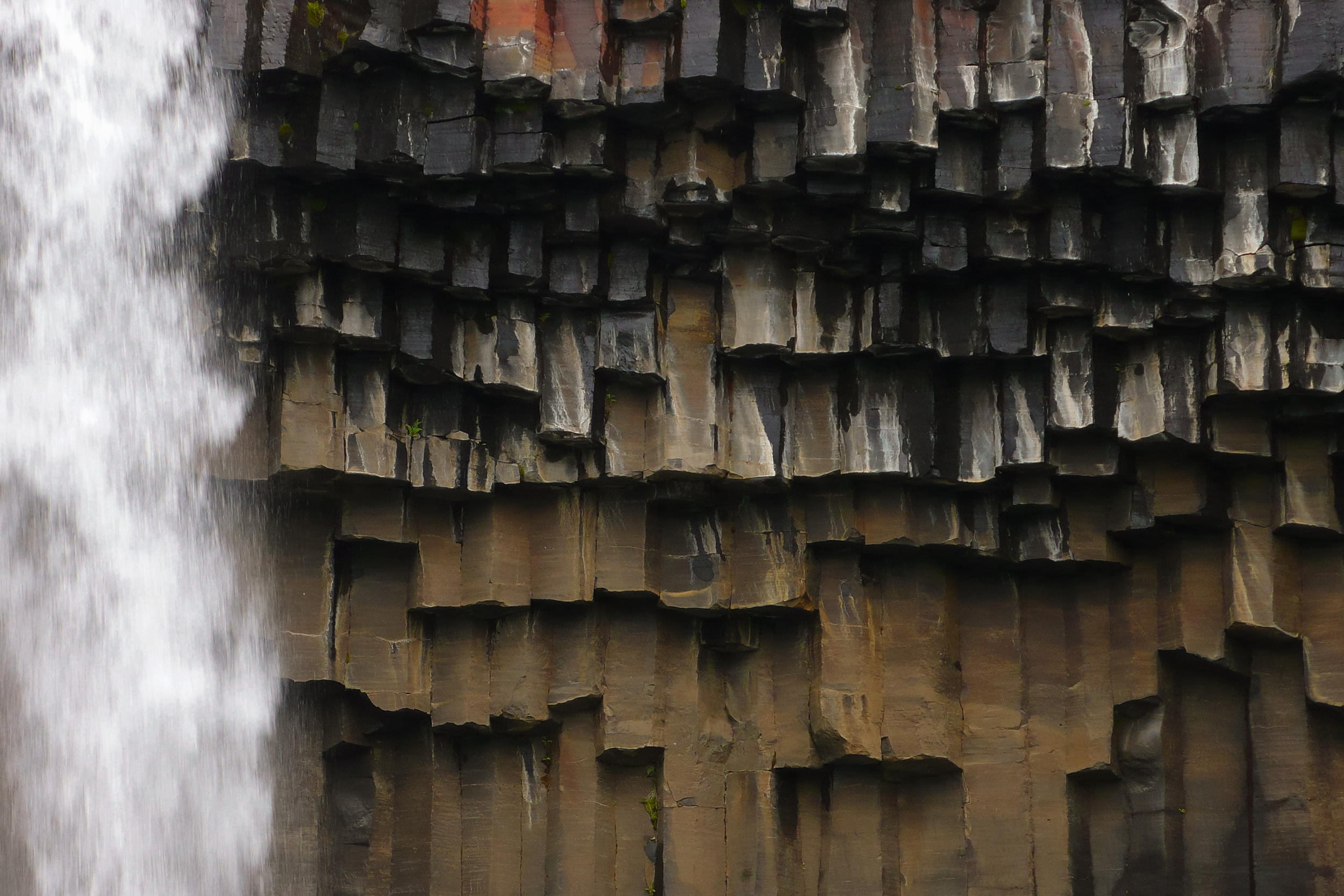 Straight down basalt curtain #16